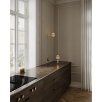 Asteea Lampe Portable Satin Laiton/Strié Transparent