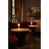 Asteea Lampe Portable Satin Laiton/Strié Transparent