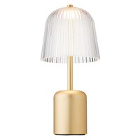 Asteea Transportabel Lampe Satin Messing/Riflet Klar