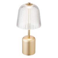 Asteea Transportabel Lampe Satin Messing/Riflet Klar