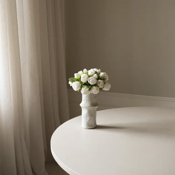 Mini Rose Mazzo Bianco