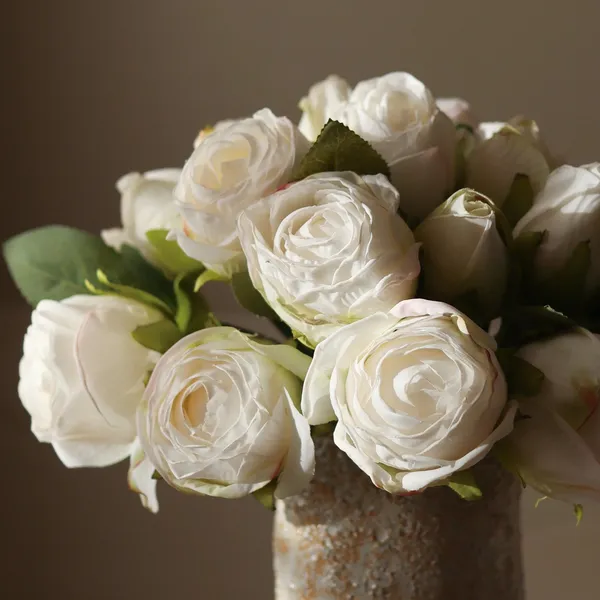 Mini Rose Mazzo Bianco