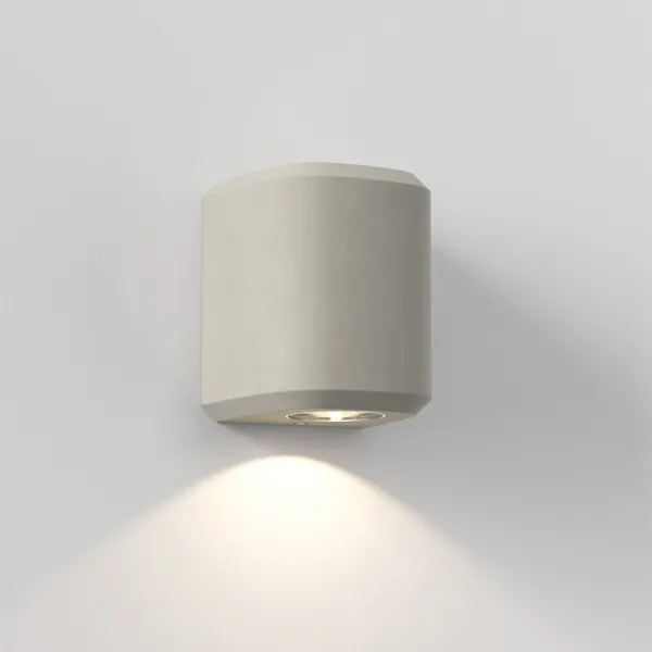 Brixham Single Wall Lamp Matt Concrete