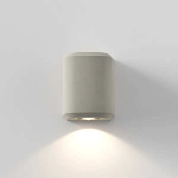 Brixham Single Wall Lamp Matt Concrete