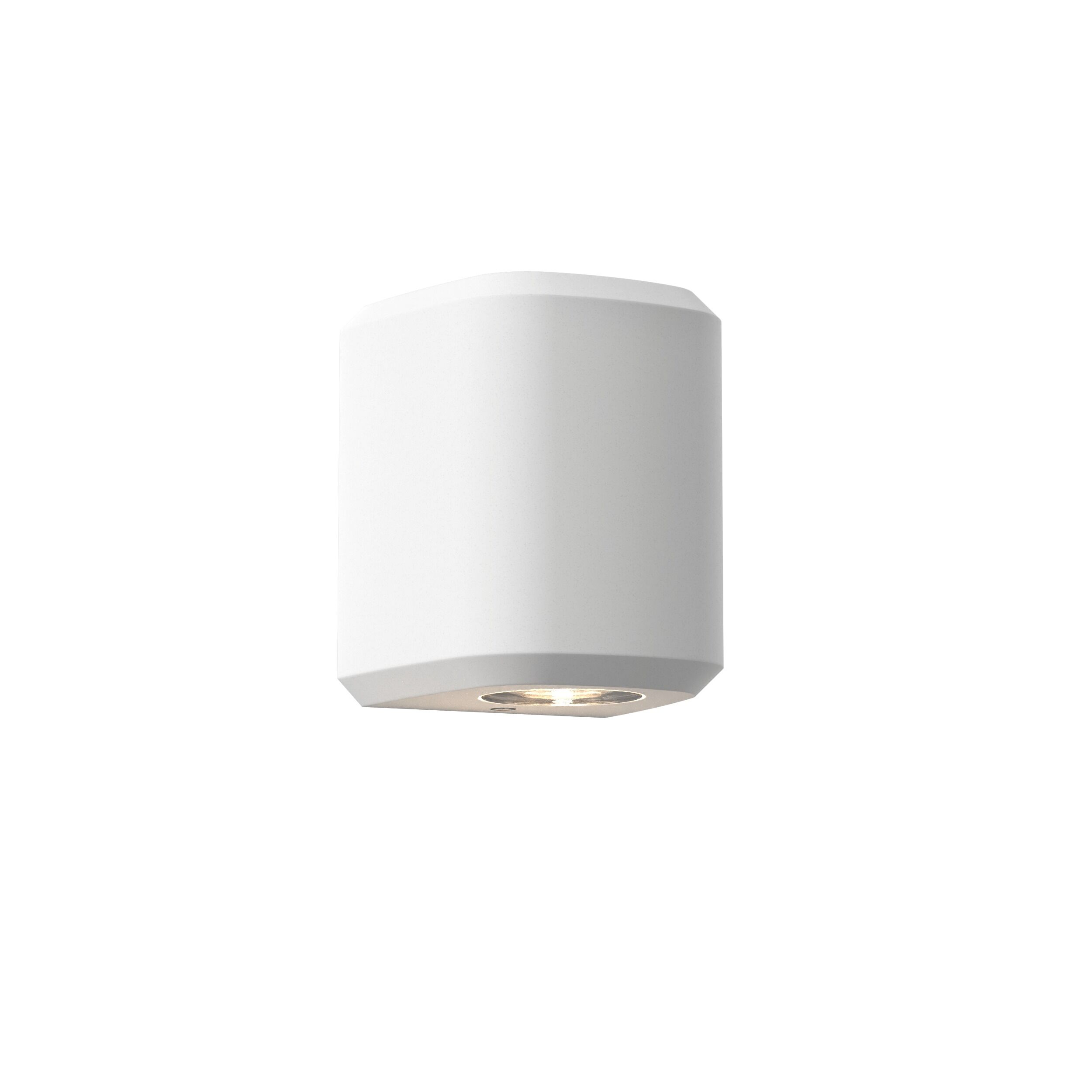Brixham Single Vegglampe White Concrete