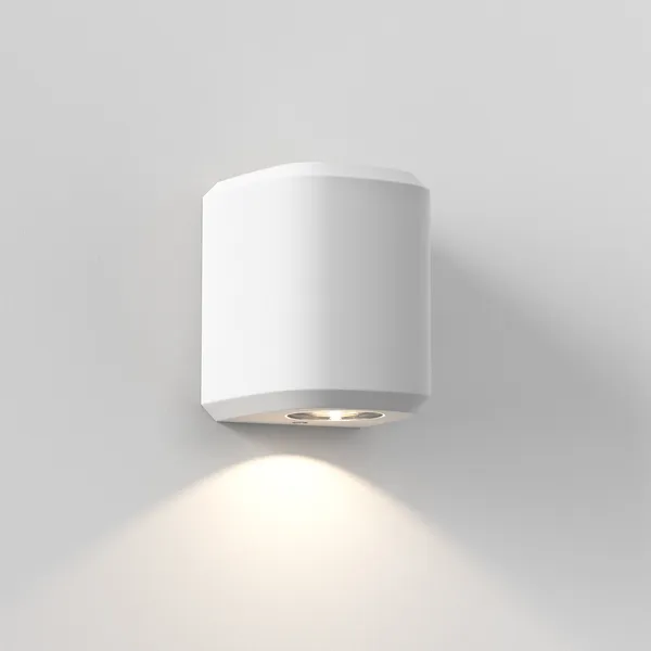 Brixham Single Wall Lamp White Concrete