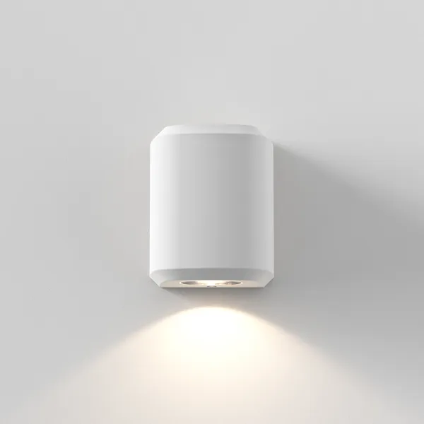 Brixham Single Wall Lamp White Concrete