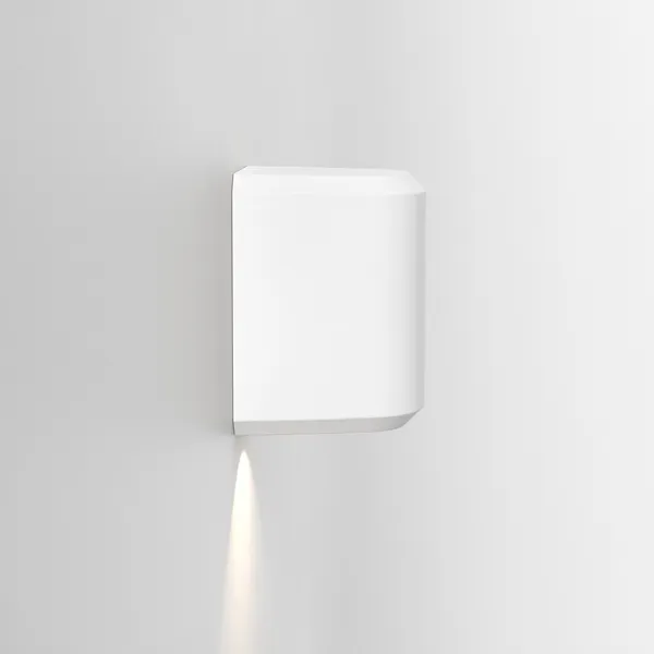 Brixham Single Wall Lamp White Concrete