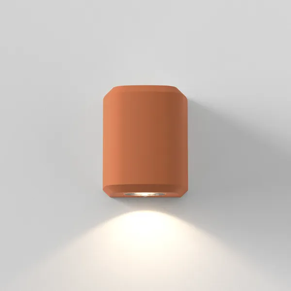 Brixham Single Wall Lamp Terracotta Concrete