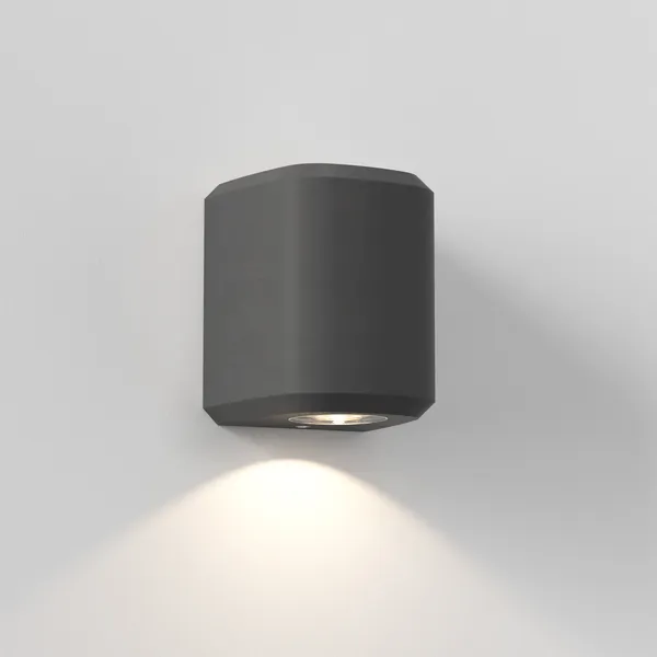 Brixham Single Wall Lamp Charcoal Concrete