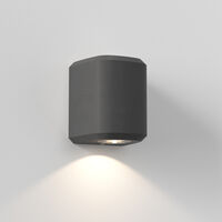Brixham Single Wall Lamp Charcoal Concrete