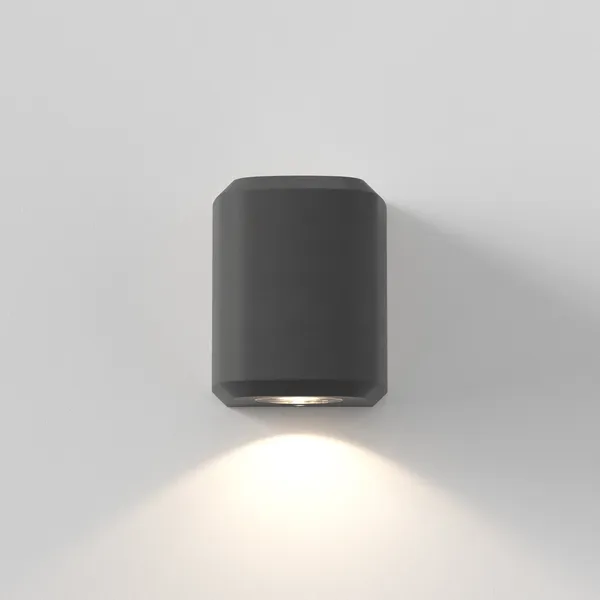 Brixham Single Wall Lamp Charcoal Concrete