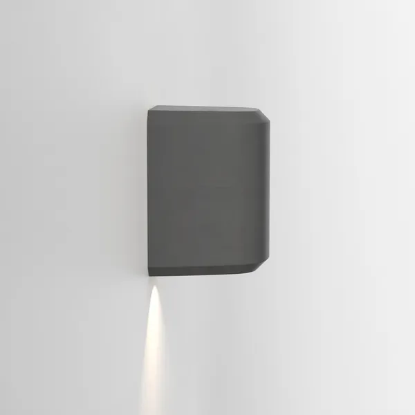 Brixham Single Wall Lamp Charcoal Concrete