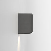 Brixham Single Wall Lamp Charcoal Concrete