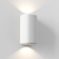 Brixham Twin Væglampe White Concrete