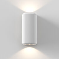 Brixham Twin Væglampe White Concrete