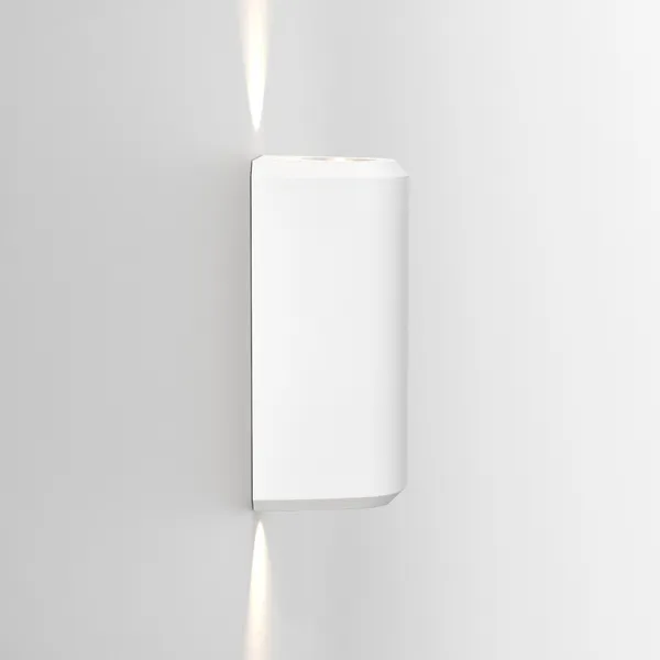 Brixham Twin Væglampe White Concrete