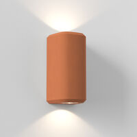 Brixham Twin Væglampe Terracotta Concrete