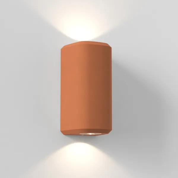 Brixham Twin Væglampe Terracotta Concrete