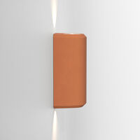 Brixham Twin Væglampe Terracotta Concrete