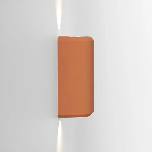 Brixham Twin Væglampe Terracotta Concrete