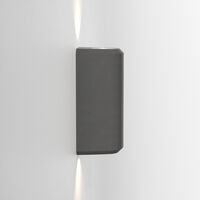 Brixham Twin Væglampe Charcoal Concrete