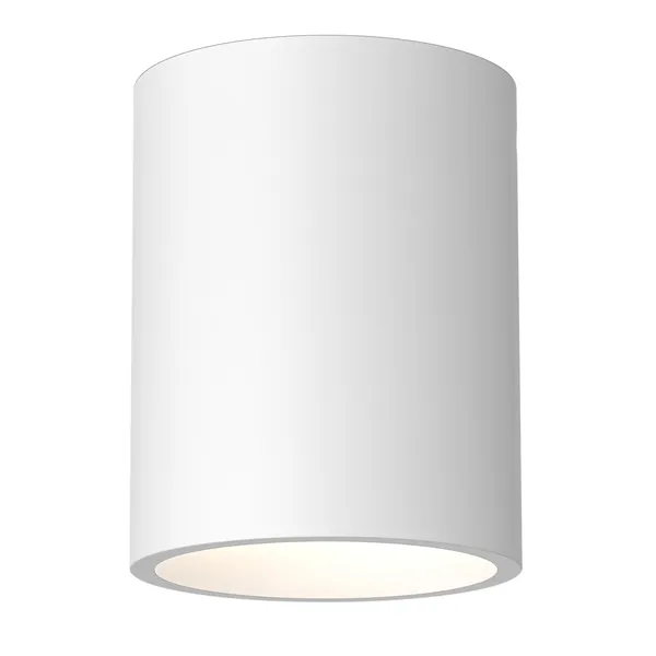 Kos Round Spot White Concrete