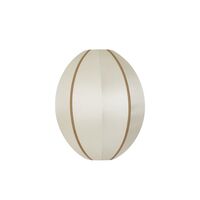 Oval S Lampeskærm Offwhite/Amber