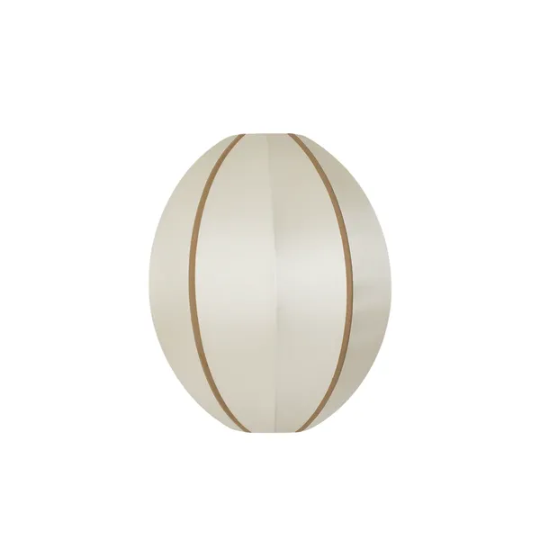 Oval S Lampeskærm Offwhite/Amber