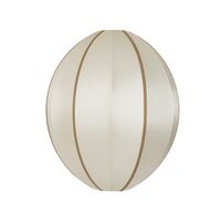 Oval L Lampeskærm Offwhite/Amber
