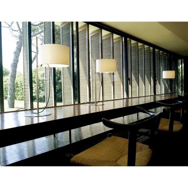 TMD Lampe de table Blanc/Nickel satiné