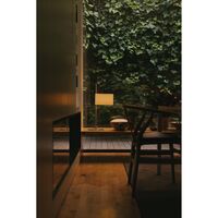 TMD Lampe de table Blanc/Nickel satiné
