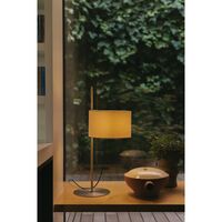 TMD Lampe de table Blanc/Nickel satiné