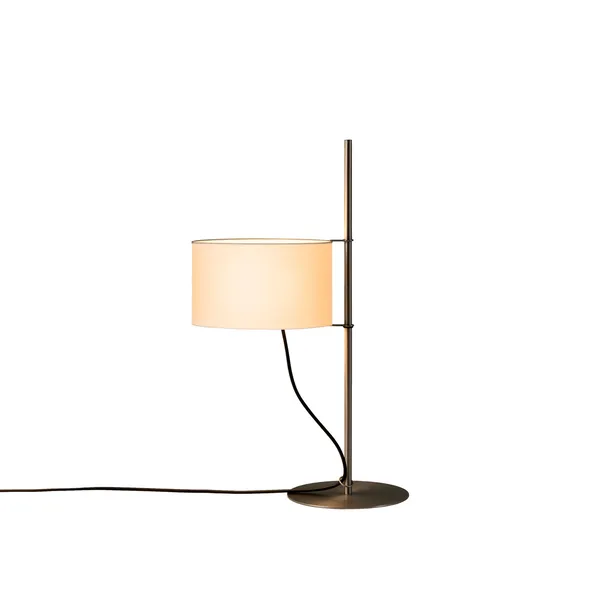 TMD Lampe de table Blanc/Nickel satiné
