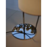 TMD Lampe de table Blanc/Nickel satiné