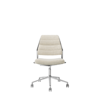 Vipp 454+ Swivel Chair With Castors Polished/Wavy