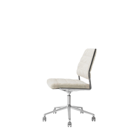 Vipp 454+ Swivel Chair With Castors Polished/Wavy