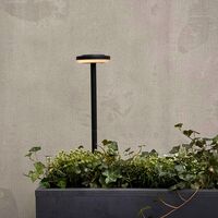 Otera Lampada Solare da Giardino Nera 50 cm