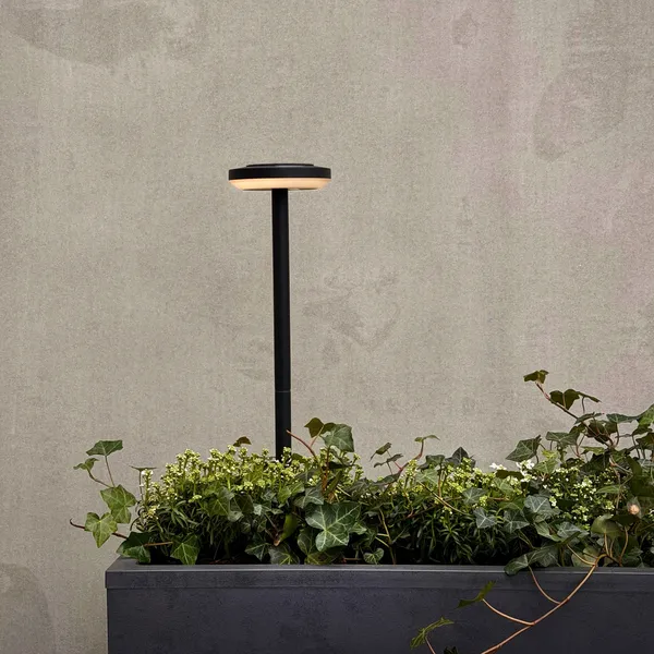 Otera Lampada Solare da Giardino Nera 50 cm