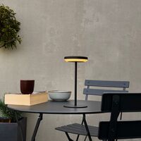 Otera Solar Garden Table Lamp Black