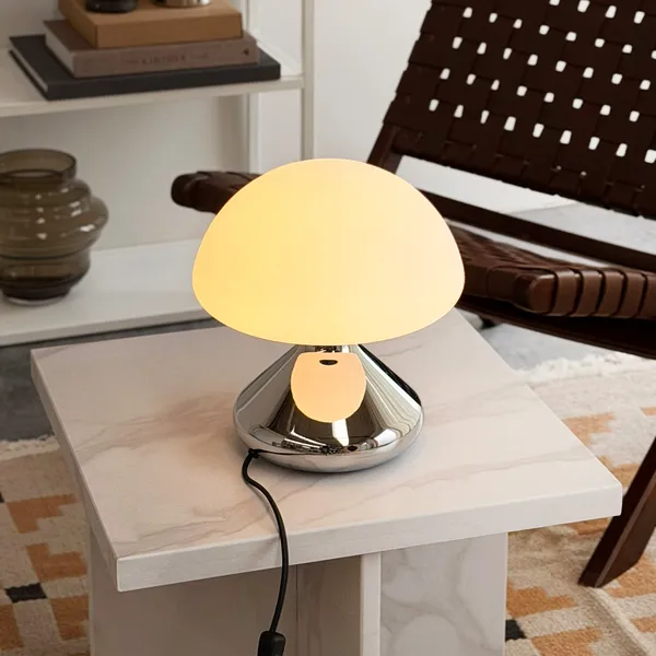Trophy Lampada da Tavolo Cromo