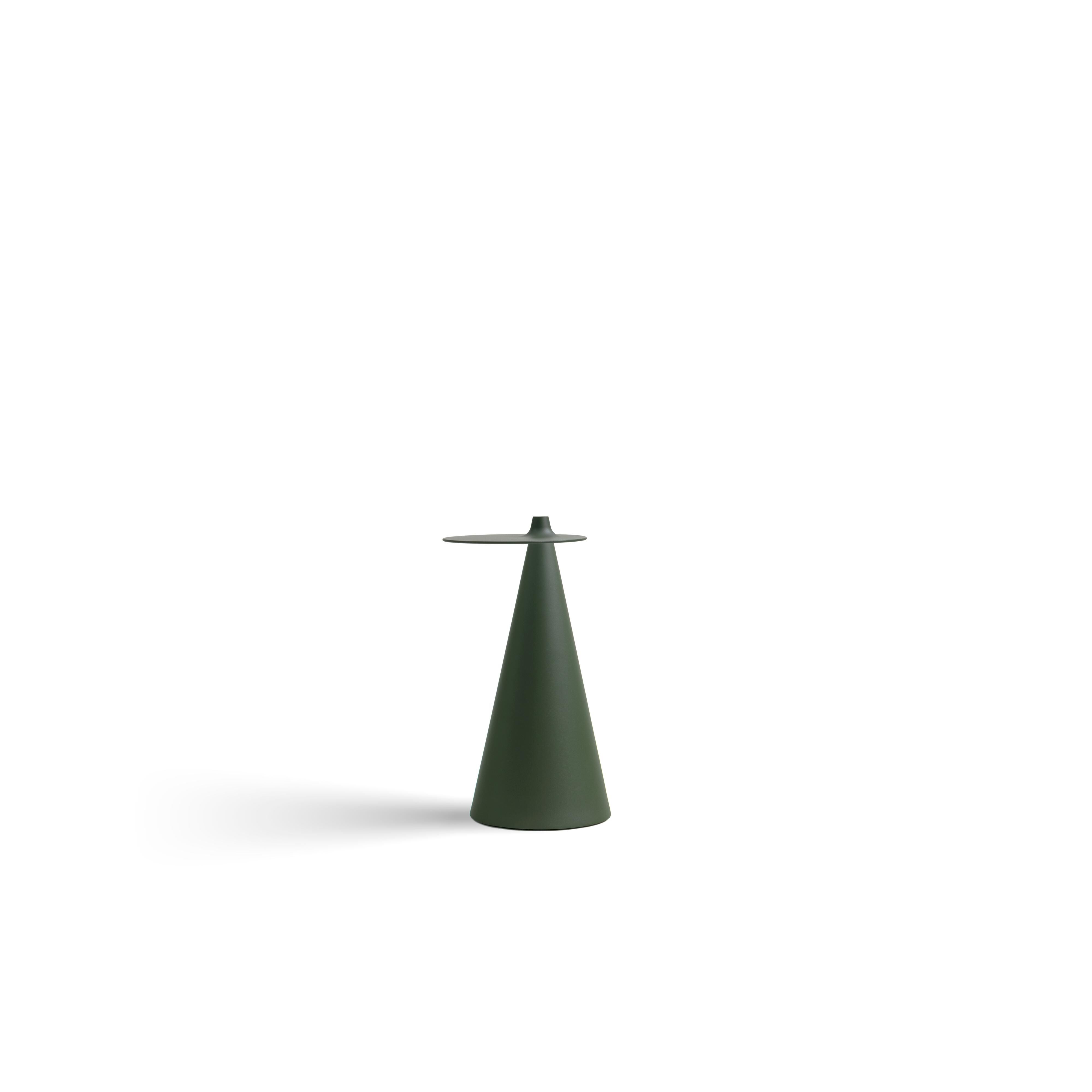 Fez Sidebord Rund Olive Green