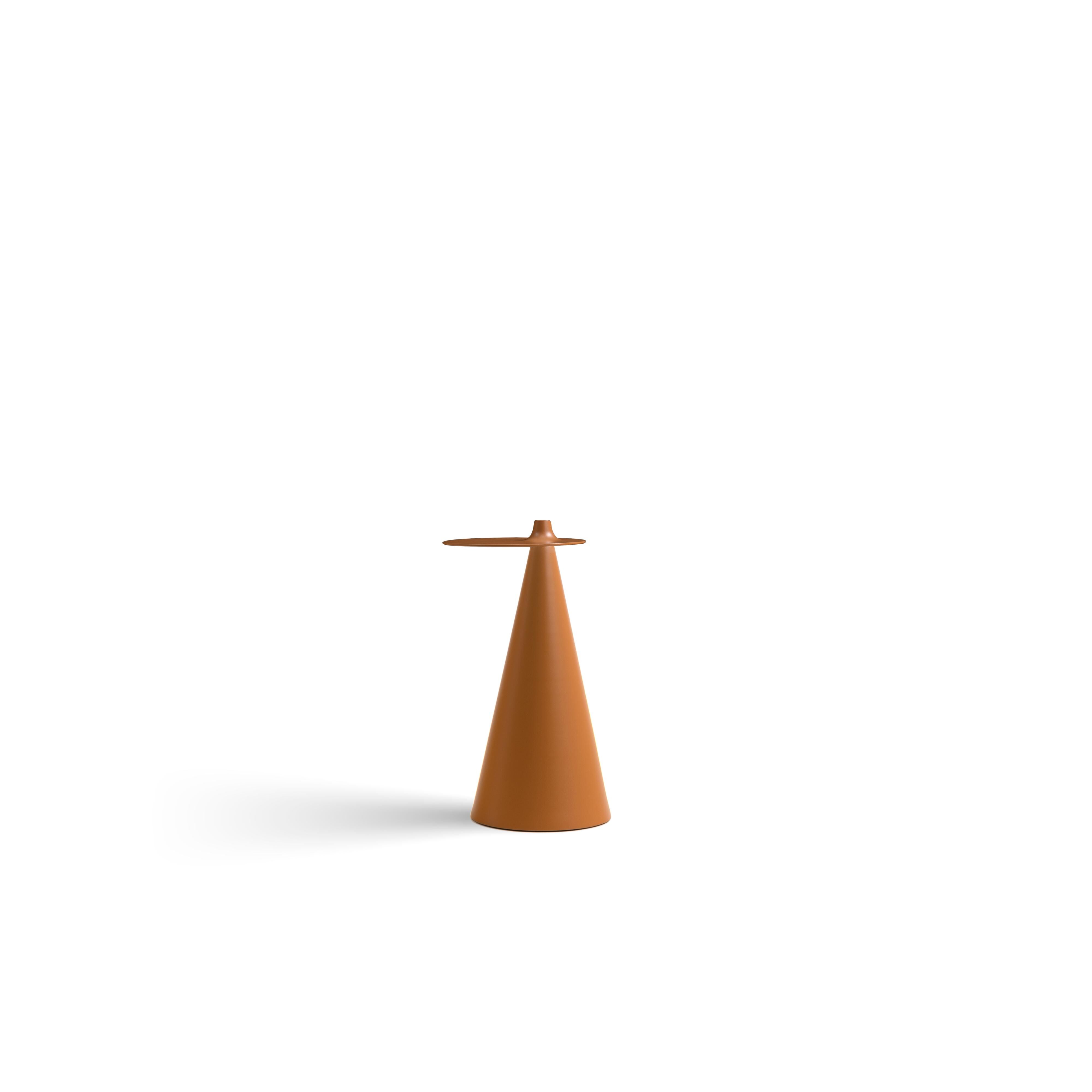 Fez Sidebord Rund Warm Amber