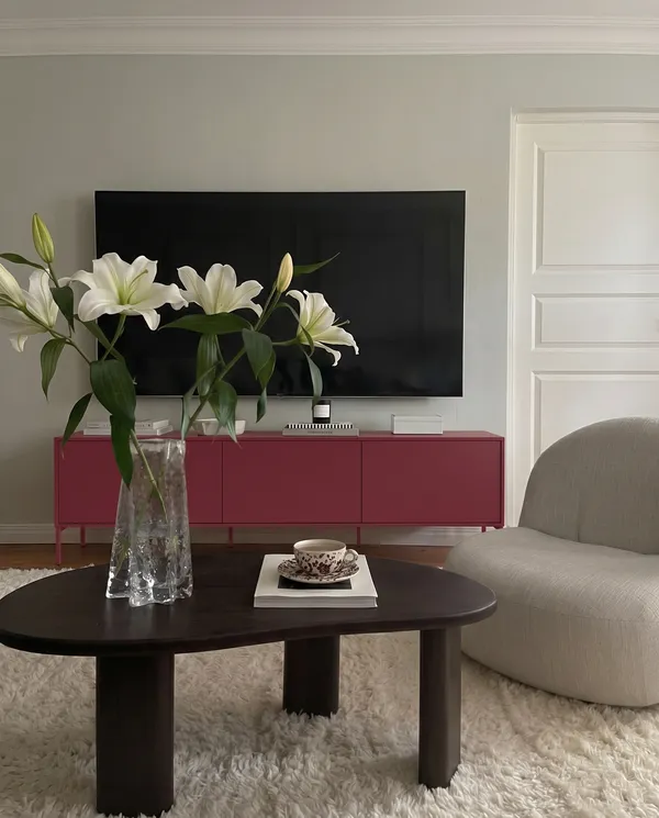 Bloc TV Bench 180 cm Garnet Red