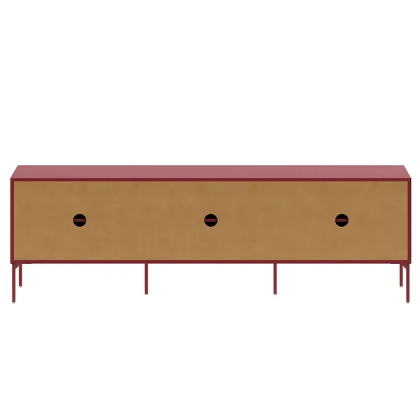 Bloc TV Bench 180 cm Garnet Red