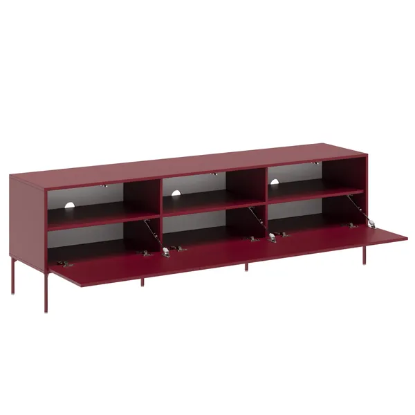 Bloc TV Bench 180 cm Garnet Red