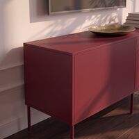 Bloc TV Bench 180 cm Garnet Red