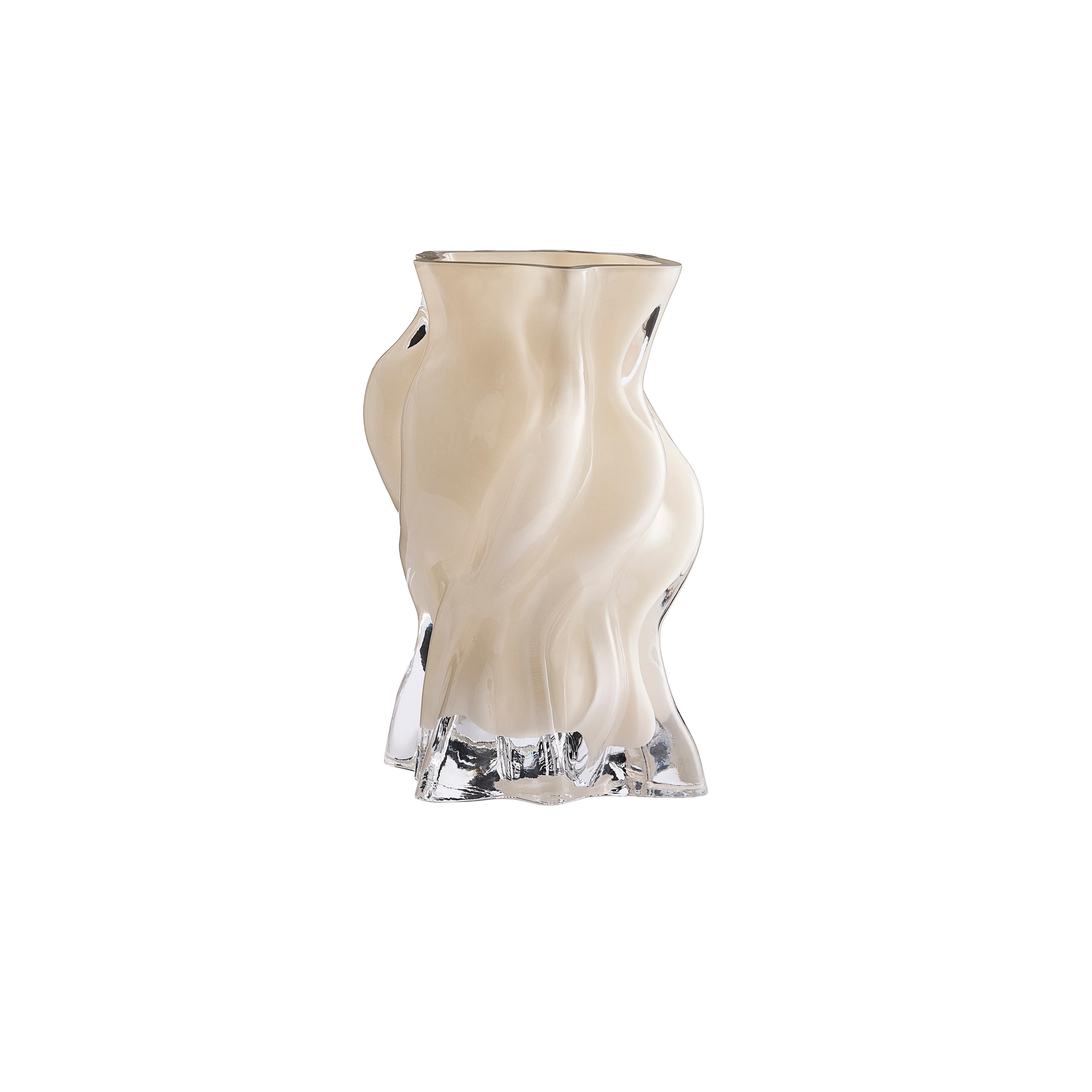 VENA Vase Medium Mørk Krem