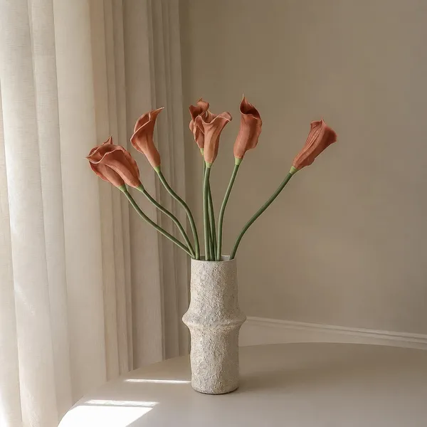 Calla Lily Bouquet Brown