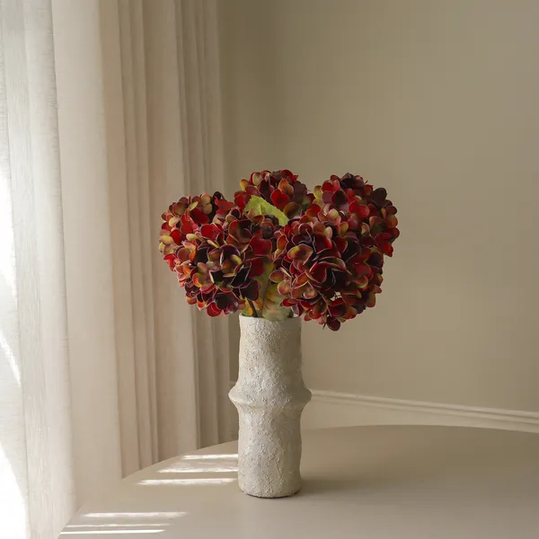 Hydrangea Bouquet Deep Burgundy
